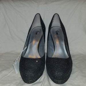 Fioni Night - Black Glitter Pumps